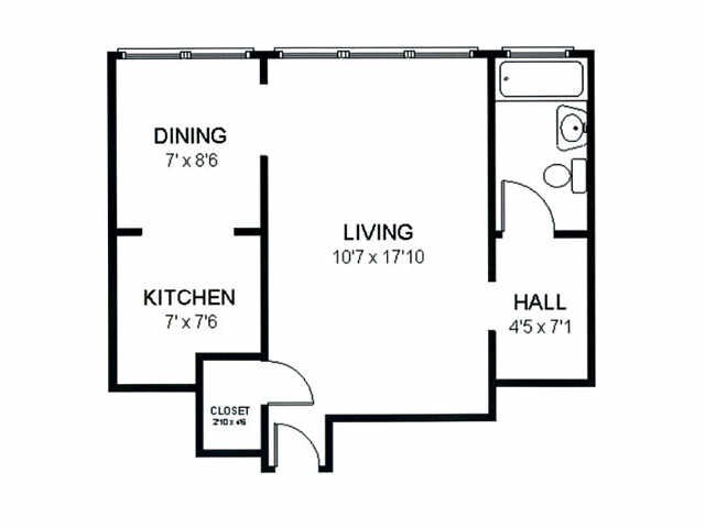 Floorplan - 425-431 N. Humphrey Ave.