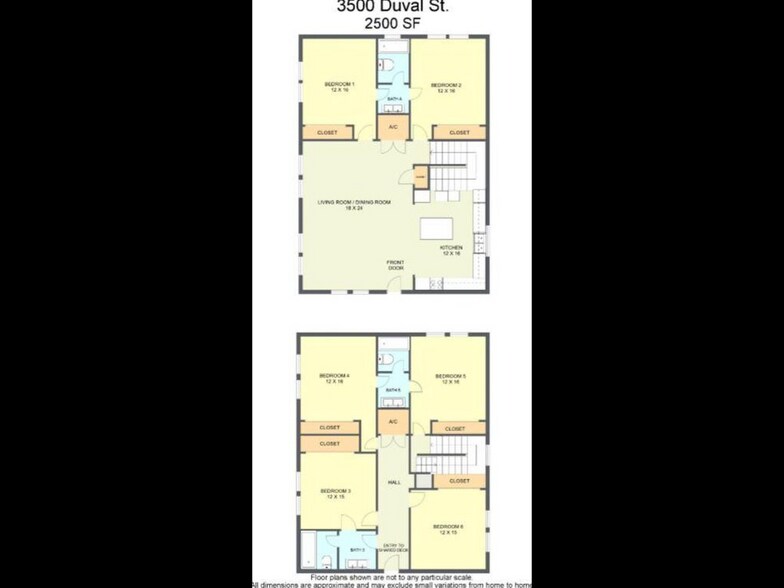 Equal Sized Bedrooms - 3500B Duval Street