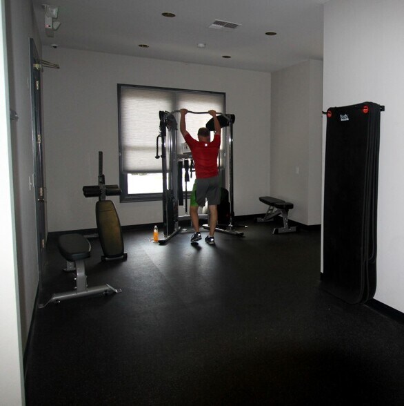 Gym nook with new equipment - 1942 Oxford Ln