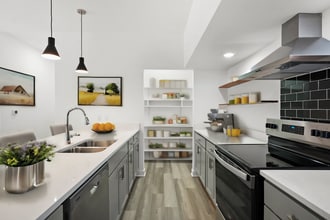 Kitchen & Pantry w/ Quartz Counters - Point Gardens Apartments