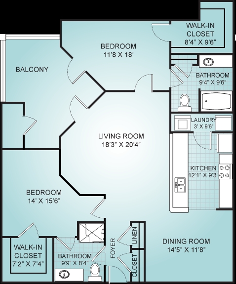 2BR/2BA - The Talbot on Granby