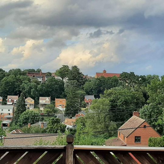 Back deck view - 106 Koegler Ave