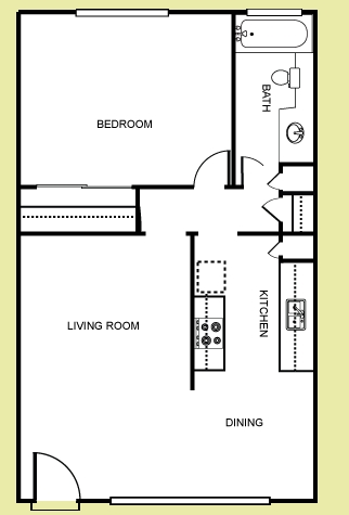 1BR/1BA B - Glenwood Apartment Homes