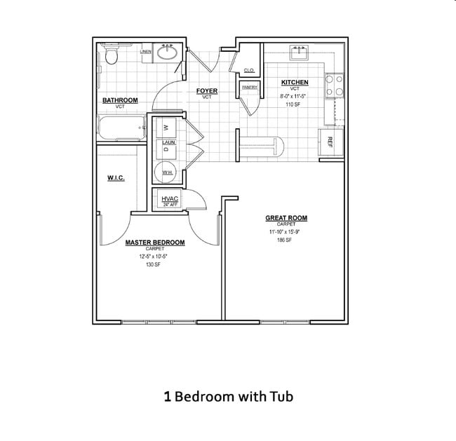 1BR/1BA - Powell Spring Apartments