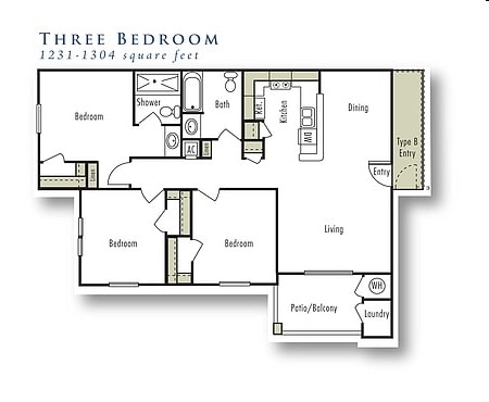 3BR/2BA - Whitney Ranch Apartments