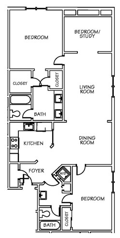 Floorplan - Lenox Village Apartments