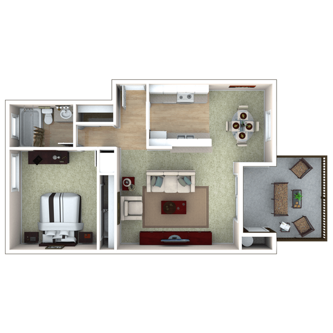 Floorplan - Valley Ridge Apartment Homes