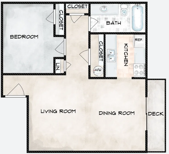 1x1 - Dover Glen Apartments