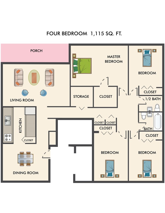 Floorplan - Oakview Apartments