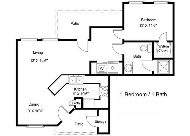 Floorplan - Lakeside Manor 62+ Apartments