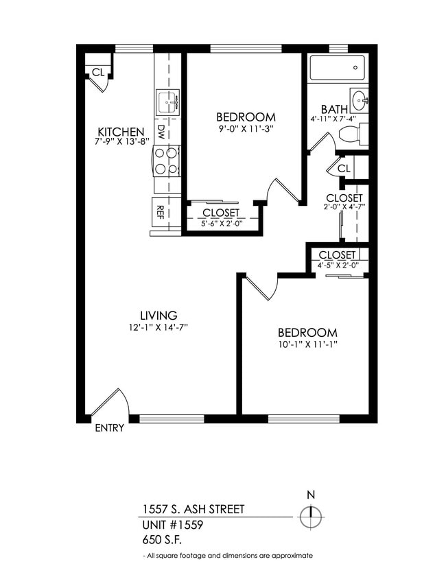 Floorplan - 1557 S Ash Street