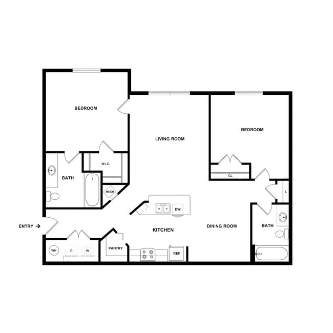 Floorplan - Hallmark at Timberlake Apartments