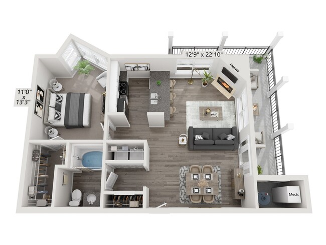 Floorplan - City Gate Apartment Homes