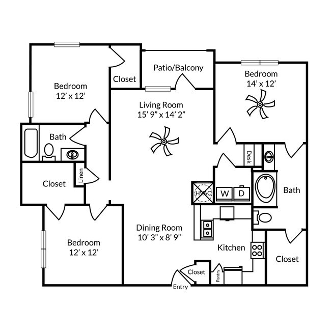 C1 Floor Plan - Waterstone