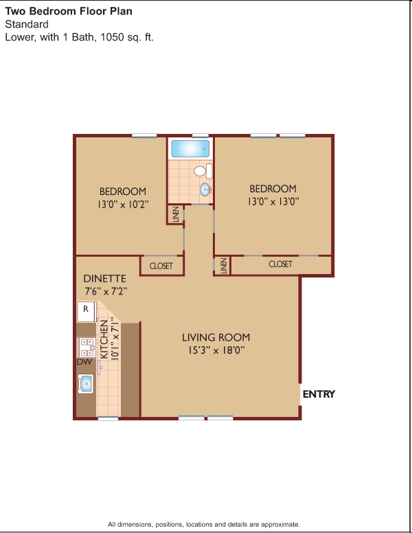 2BR/1BA - Floral Gardens