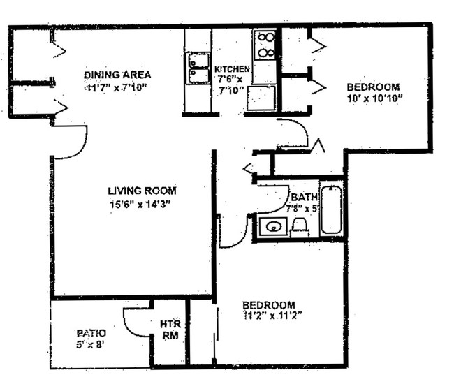 Floorplan - Capitol Commons Apartments and Townhomes