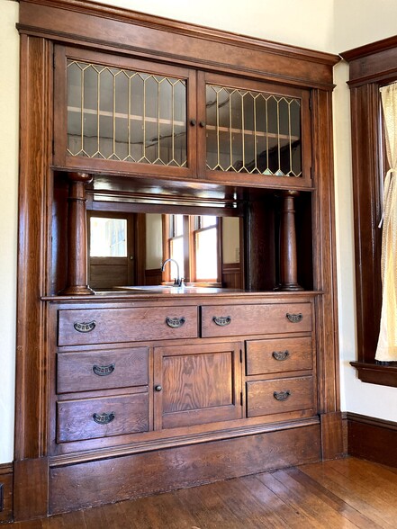 Built-in sideboard in dining room - 264 N 13th St
