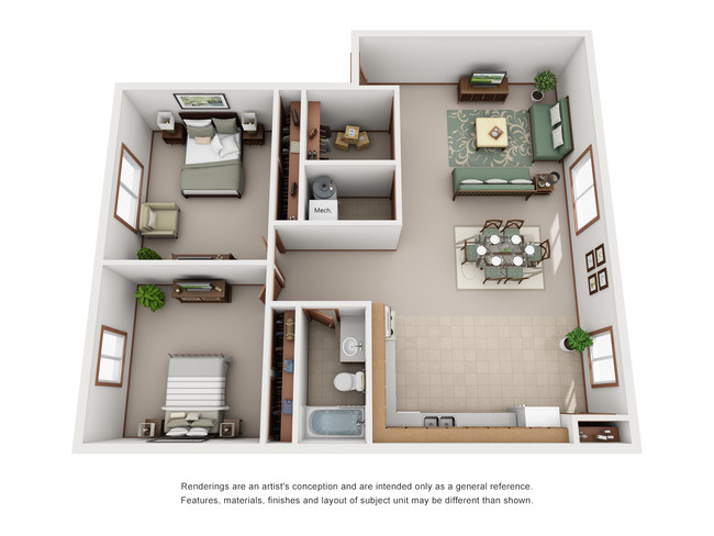 Floorplan - Heritage Apartments