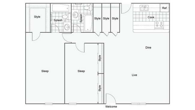 2-bed-2-bath-1120-sqft-mcclendon - The Vibe