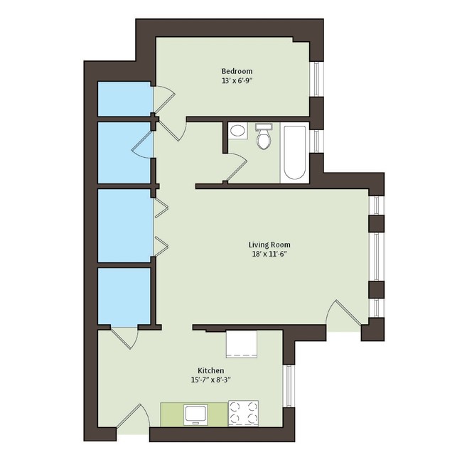 Floorplan - 1101 E. Hyde Park Boulevard