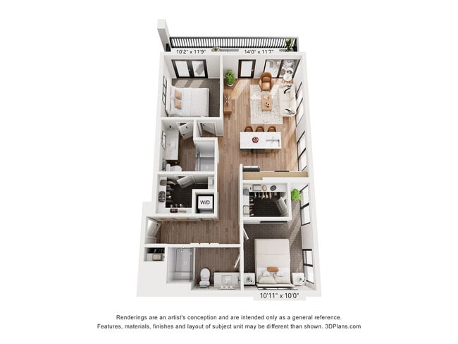 Floorplan - 2800 Taylor