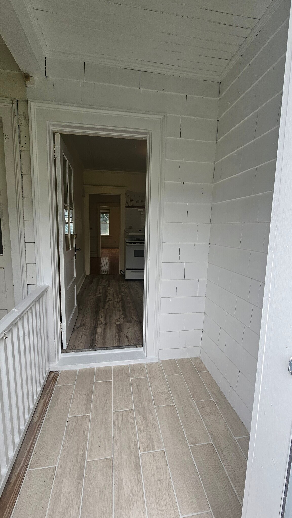 from back porch into kitchen - 133 Western Ave