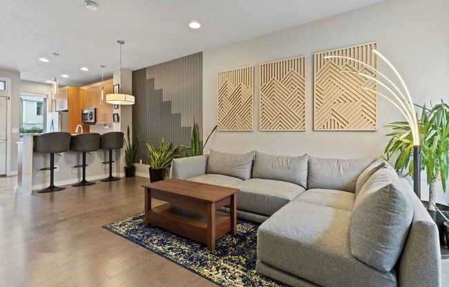 Building Photo - Dual Masters! Stunning Modern End-Unit Townhome in Buckman Bright, Airy & Designed for Comfort