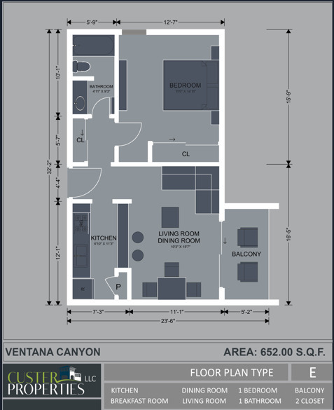 Floor Plan E - Ventana Canyon