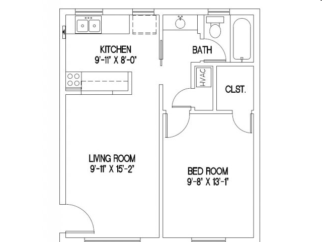 1BR/1BA - Shelby Hills Apartments