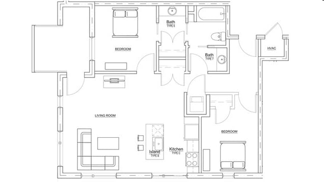 2 Bedroom - Limelight at Sixteenth