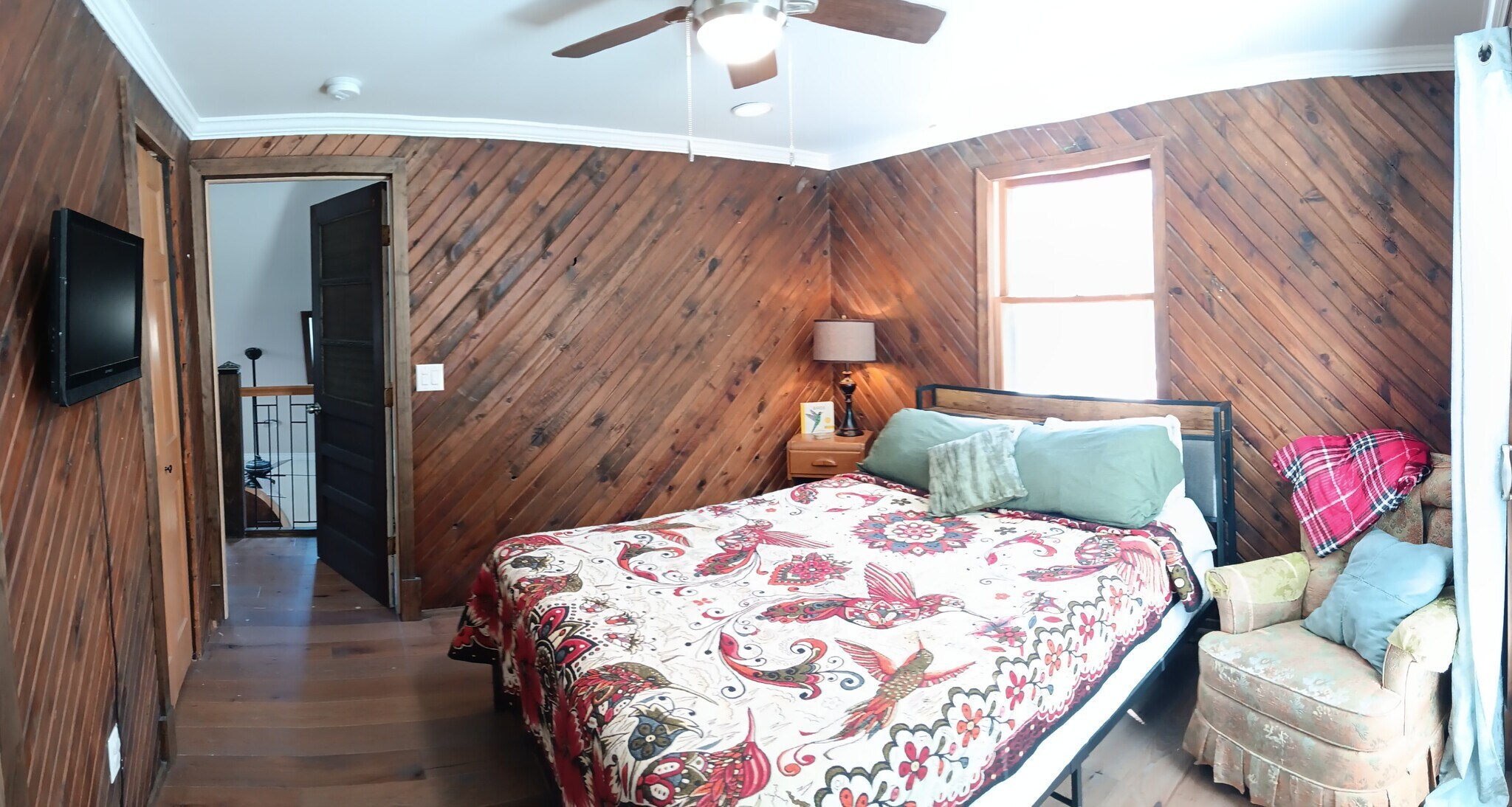 Bedroom 2 view out door - 10426 Vistula Rd