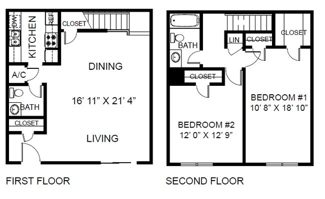 2BR/1.5BA - Eastgate Apartments
