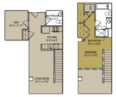 1BR/1.5BA - Canal Lofts