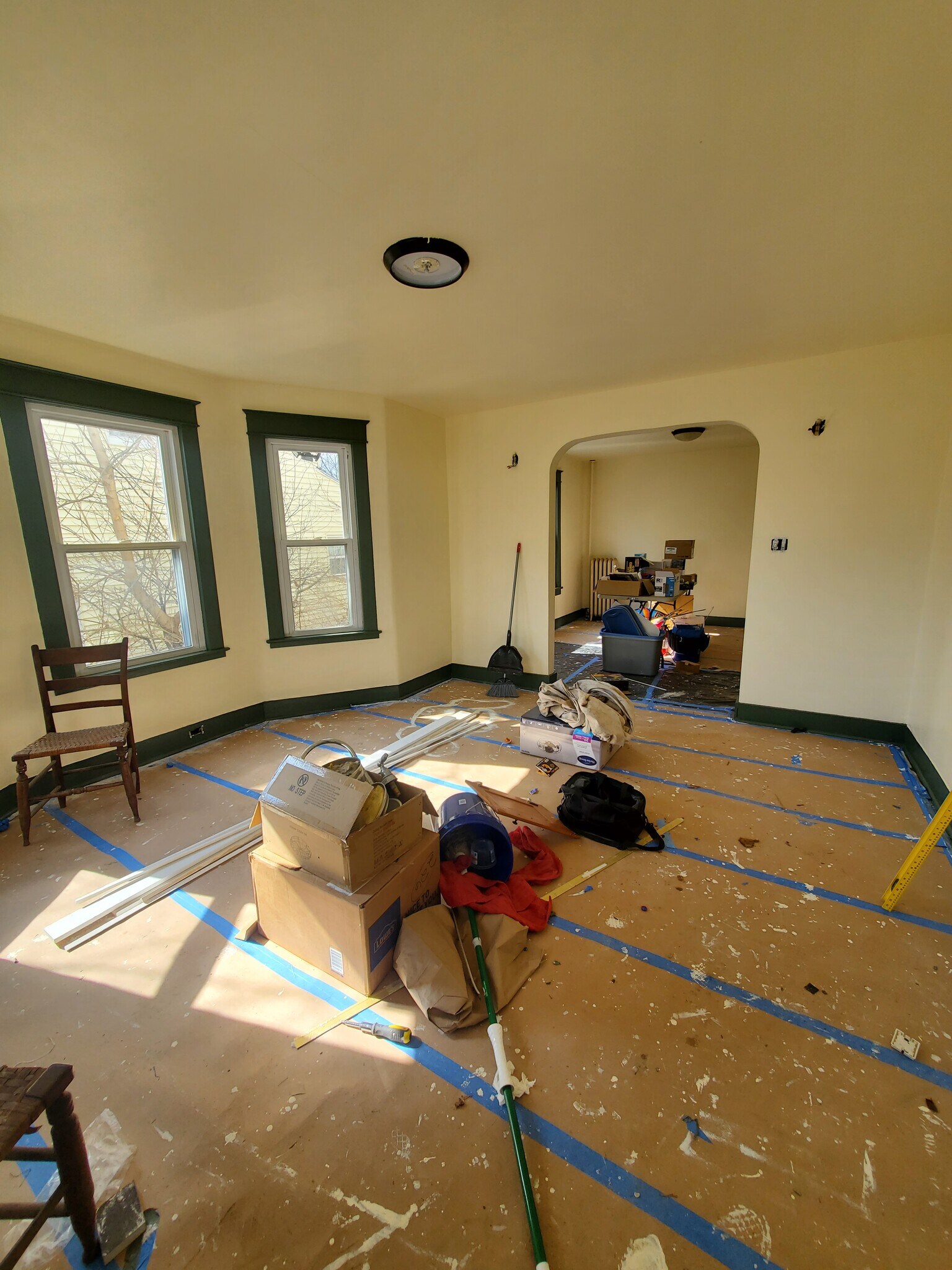 view from your new front door (excuse our mess while we finish up!) - 321 Odell Ave