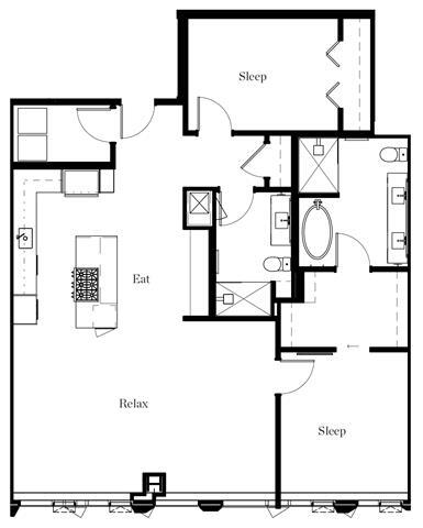 Floorplan - The Residences at Rainier Square