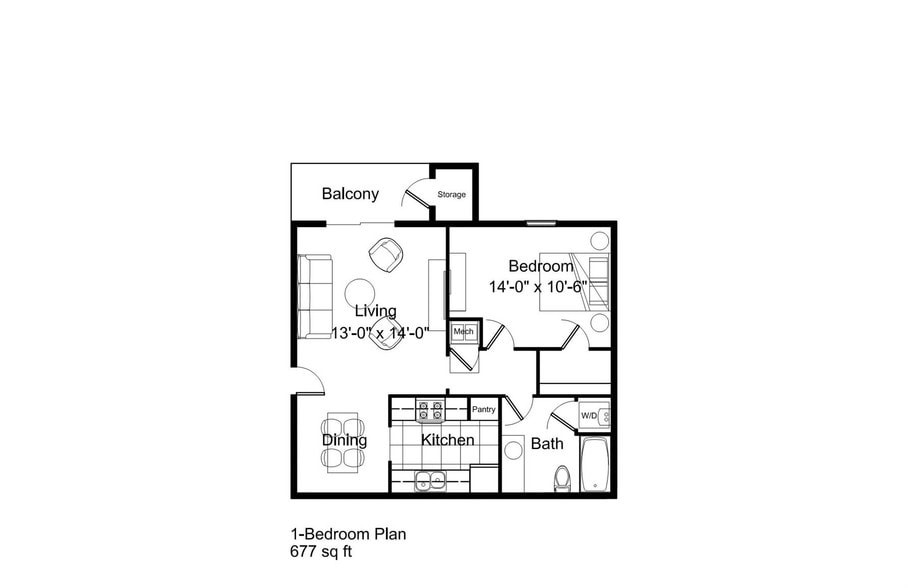 Interior Photo - The Hill College Living