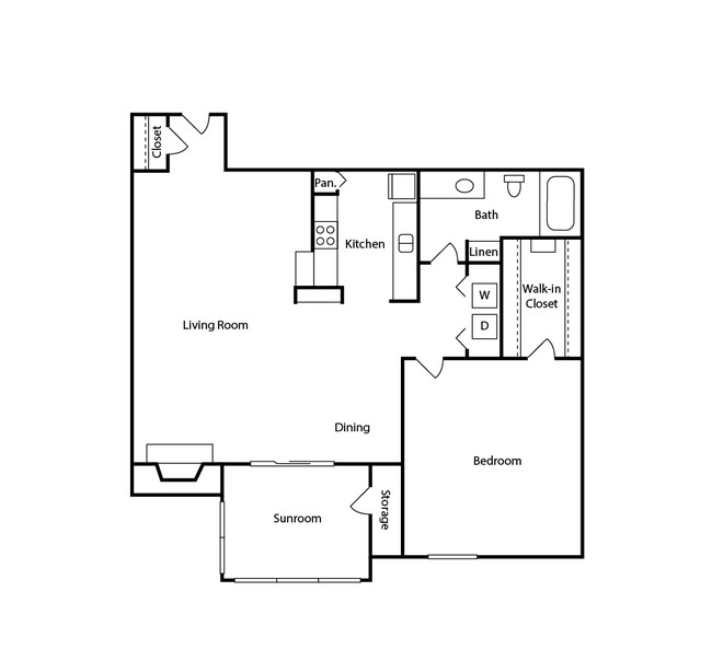 Floorplan - The Broadway Apartment Homes