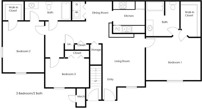Floorplan - Seven Palms Apartments