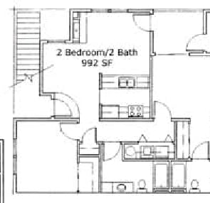 2BR/2BA - Fountain Valley Apartments