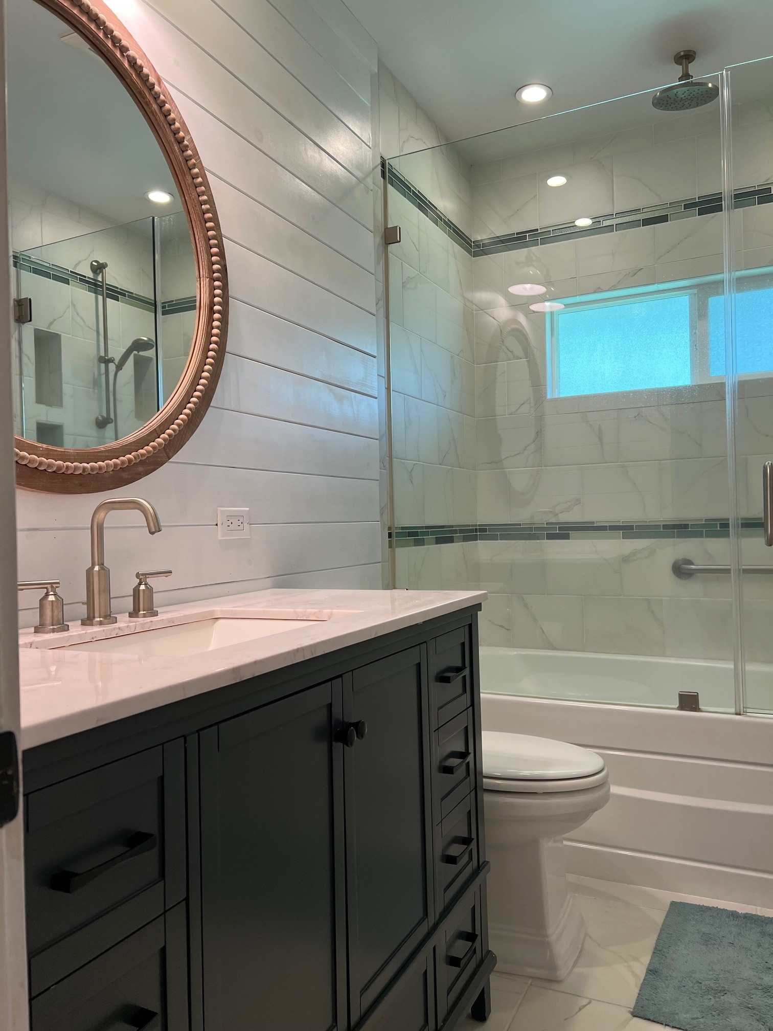 renovated bathroom with tub - 156 N Kalaheo Ave