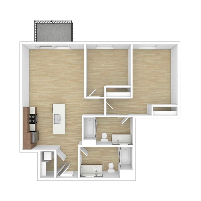 Floorplan - Harwood Flats