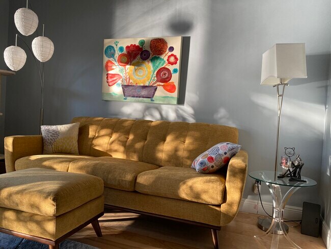 Living Room as the sun sets on the water - 6520 N Ocean Blvd