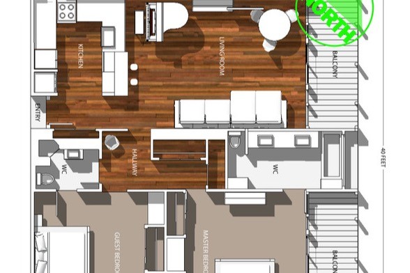 Floor plan - 3516 Multiview Dr