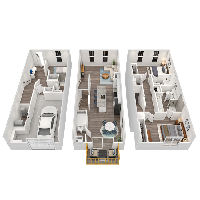 Floorplan - Townes at Five Points