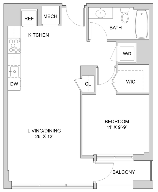 Floorplan - The Modern at Art Place