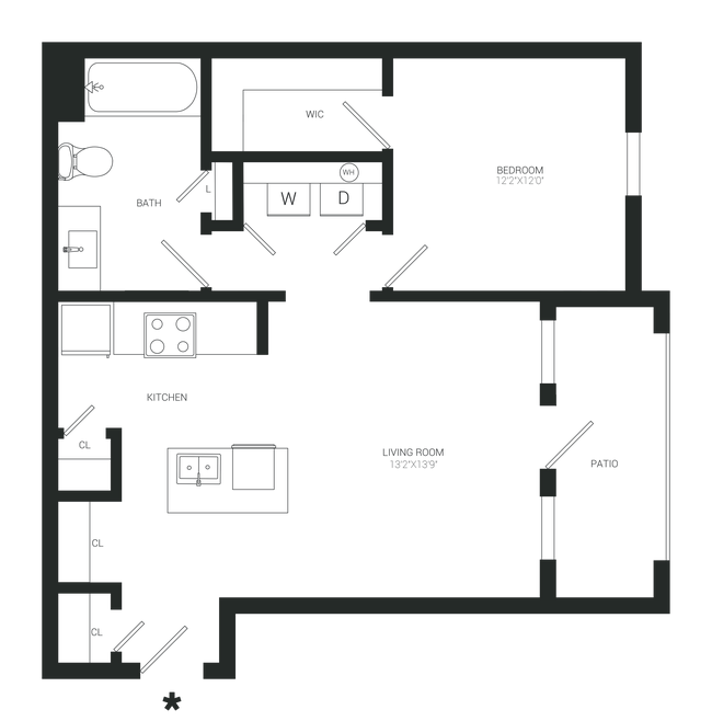 Floorplan - Gray Branch Apartments