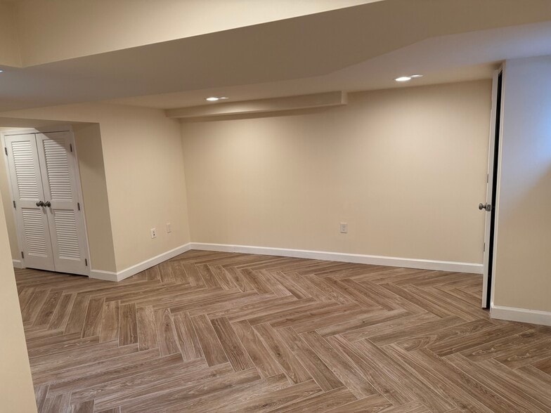 Lower Level -family room from steps - 4915 Strathmore Ave