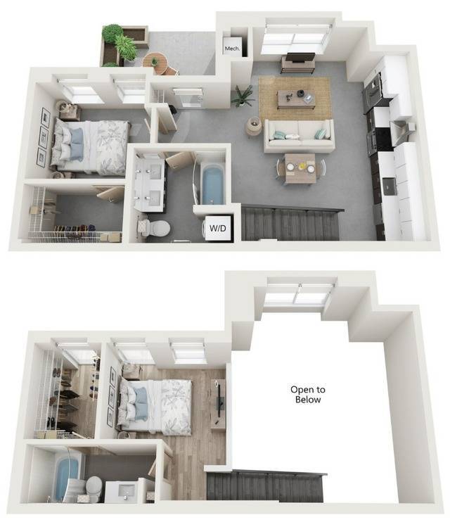 Floor Plan Loft 2 - Ox-Op Apartments