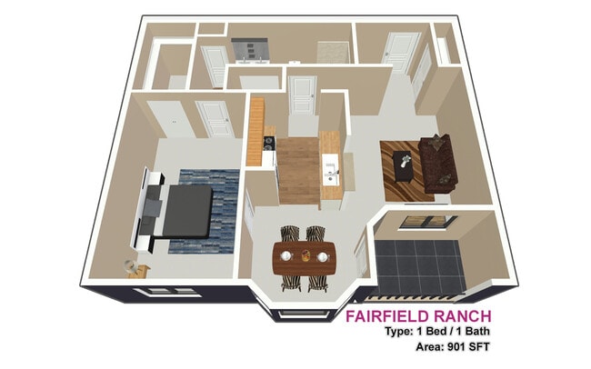 1 BED / 1 BATH - Fairfield Ranch