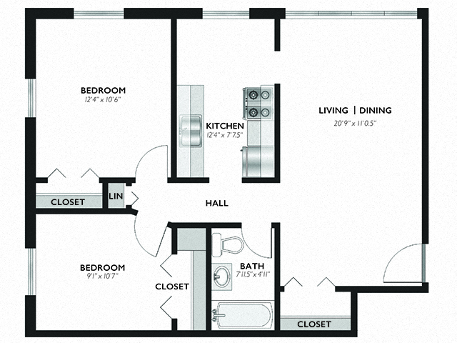 Floorplan - English Street Apartments